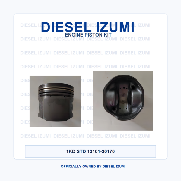 13101-30170_DIESELIZUMI_blue_B4_product_upload.png Piston for Toyota 1KD, 1KD-FTV, 1KDFTV, D-4D 3.0L diesel 13101-30170 - DIESEL IZUMI blue brand package image