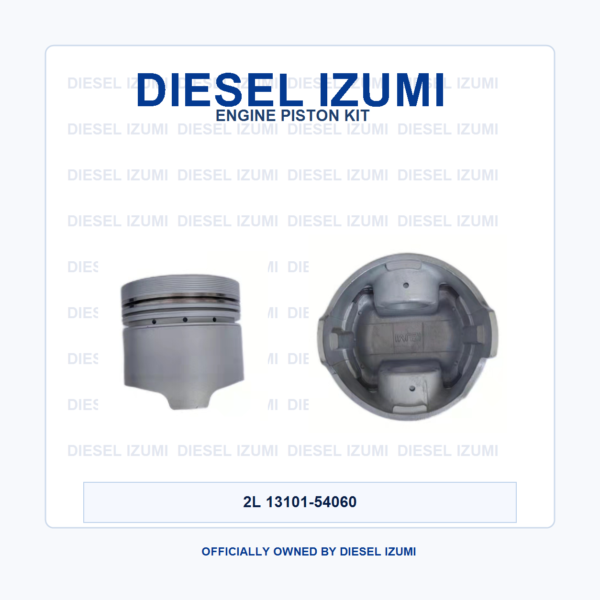 Piston for Toyota 2L, Toyota 2L diesel, 2.4L diesel 13101-54060 - DIESEL IZUMI blue brand package image