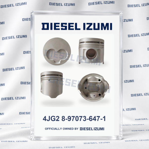 Piston for Isuzu 4JG2 / 4JG2 early 8-97073-647-1 - DIESEL IZUMI blue brand package image