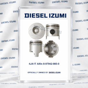 Piston with Pin and Clips for Isuzu 4JA1T Alfin 8-97942-985-0