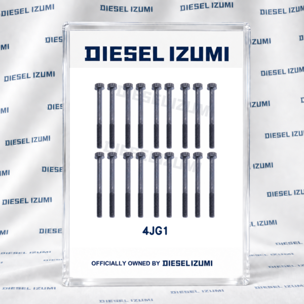 18-Piece Cylinder Head Bolt Set for Isuzu 4JG1 4JG1T 4JB1 Engines