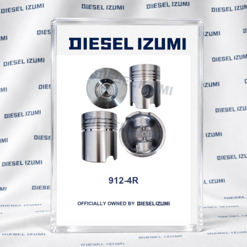 Four views of STD four-groove engine piston for Deutz 912; piston rings not included