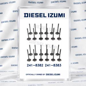 Intake and Exhaust Valve Set 241-8382 241-8383 for Caterpillar C9 C-9 Engines; one 24-valve set containing twelve intake and twelve exhaust valves