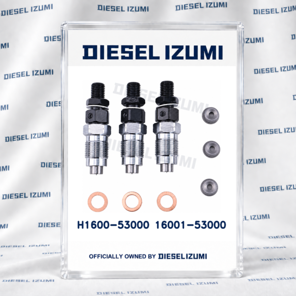 3 Piece Fuel Injector Set H1600-53000 16001-53000 for Kubota D722 D782 D902 3 Piece Fuel Injector Set H1600-53000 16001-53000 for Kubota D722 D782 D902; one set of three fuel injectors