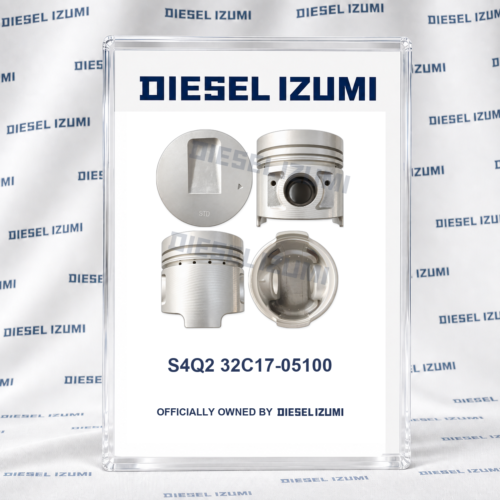Four views of STD engine piston 32C17-05100 for Mitsubishi S4Q2